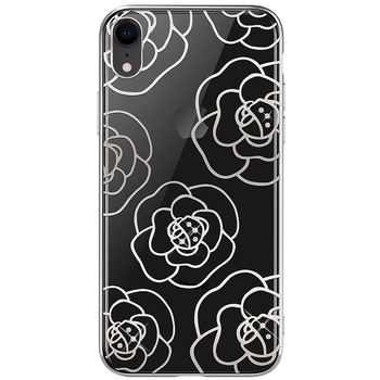 Husa de protectie Devia Camellia pentru Apple iPhone XR, Argintiu Husa de protectie Devia Camellia pentru Apple iPhone XR, Argintiu