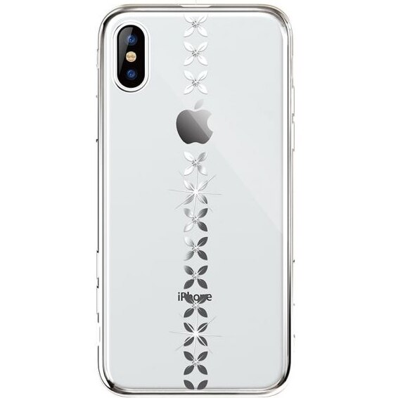 Husa de protectie Devia Lucky Star pentru Apple iPhone XS / X, Argintiu