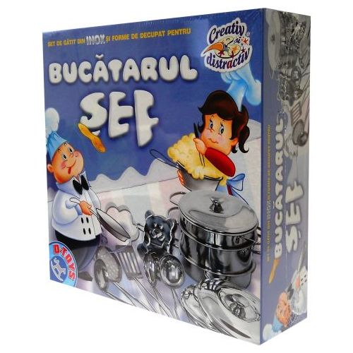 Joc Creativ D-Toys, Set de Gatit si Decupat pentru bucatarul sef