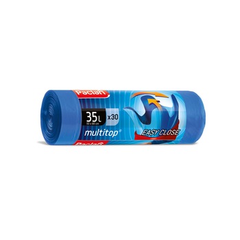 Saci menajeri Paclan Multitop Strong 35l albastri 50cmx66cm 30buc Saci menajeri Paclan Multitop Strong 35l albastri 50cmx66cm 30buc