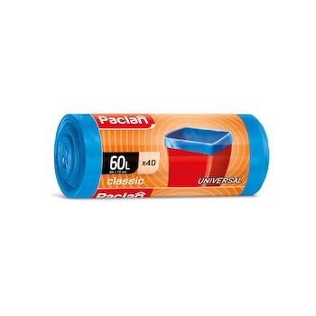 Saci menajeri Paclan Classic 60l albastri 60cmx72cm 40buc Saci menajeri Paclan Classic 60l albastri 60cmx72cm 40buc
