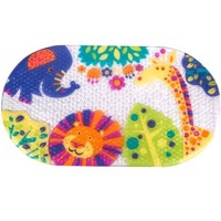 Covor de baie antiderapant iMK®, model cu animalute, 71x38 cm