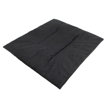 Perna pentru casuta, Negru, Catifea, 36x33x1 cm Perna pentru casuta, Negru, Catifea, 36x33x1 cm