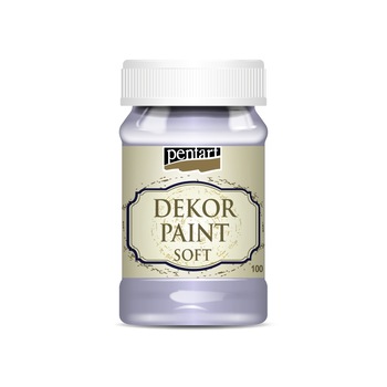 Vopsea decorativa soft Pentart - mov deschis, 100 ml Vopsea decorativa soft Pentart - mov deschis, 100 ml