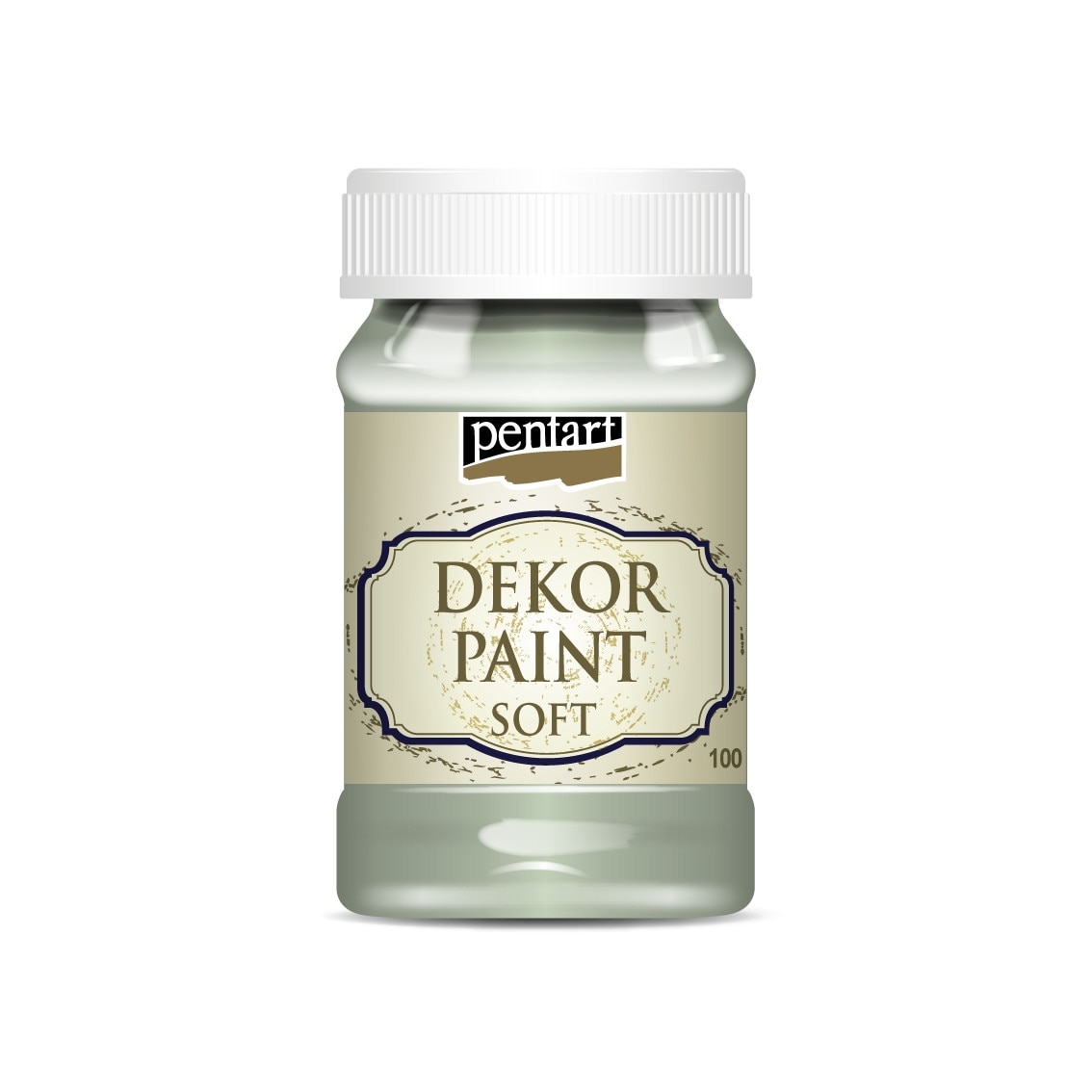 Vopsea decorativa soft Pentart - verde country, 100 ml