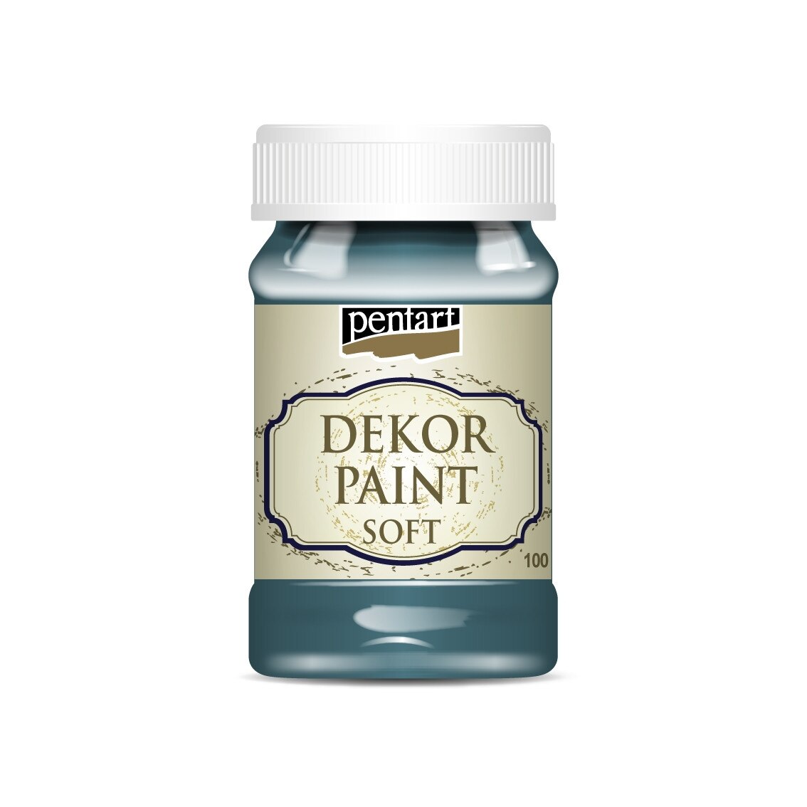 Vopsea decorativa soft Pentart - verde otrava, 100 ml