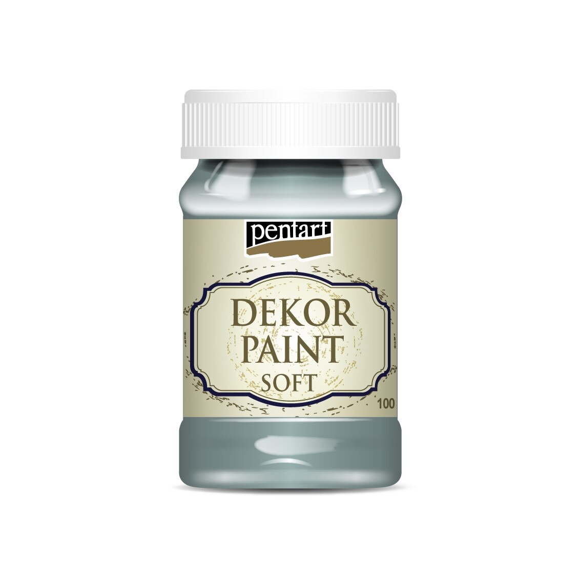 Vopsea decorativa soft Pentart - albastru country, 100 ml