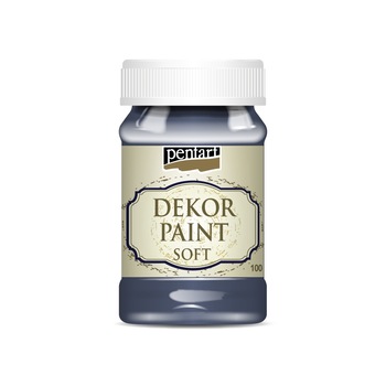 Vopsea decorativa soft Pentart - indigo, 100 ml Vopsea decorativa soft Pentart - indigo, 100 ml