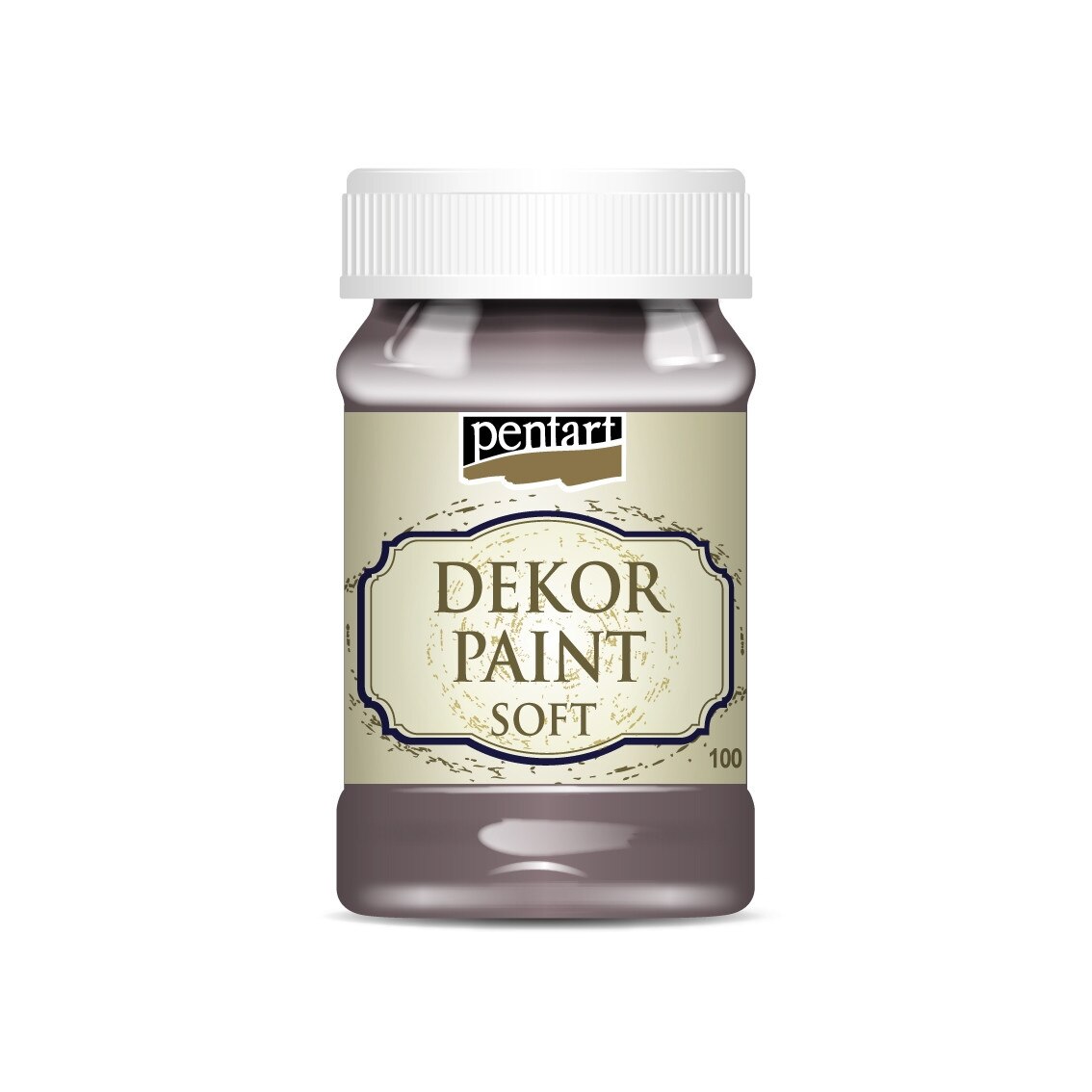 Vopsea decorativa soft Pentart - mov country, 100 ml
