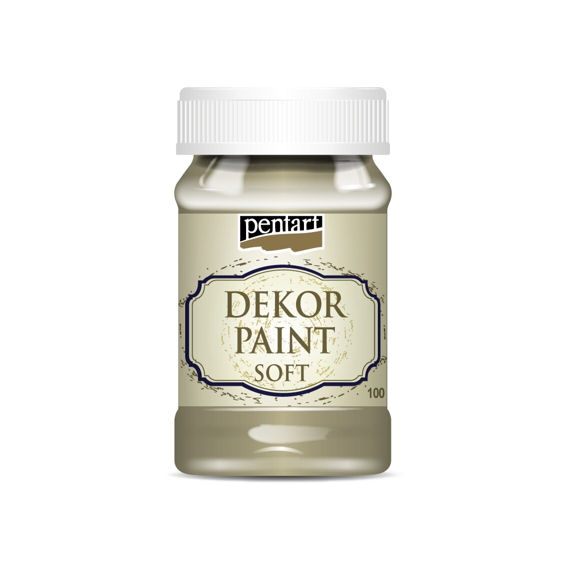 Vopsea decorativa soft Pentart - bej vintage, 100 ml