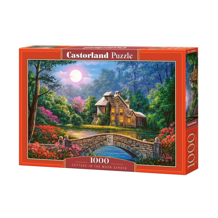 Castorland puzzle, 1000 db-os, Kert a Holdfényben