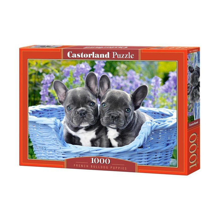 Пъзел Castorland, French Bulldog Puppies, 1000 части