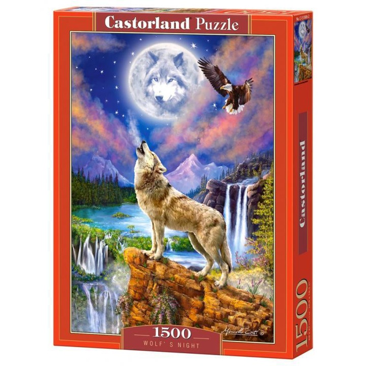 Castorland Puzzle, Éjszakai farkas, 1500 db