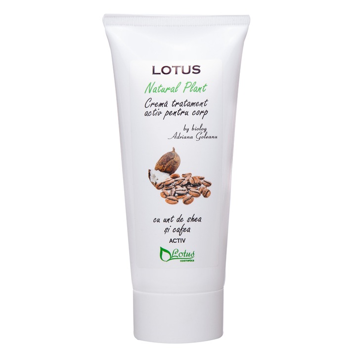 Lotus Natural Plant Crema pentru corp cu unt de shea si cafea 200 ml