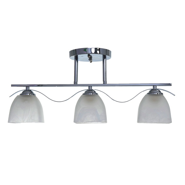 Спот Nikom NG 70973-3, 3x40W, E27, 220V, Бял/Хром