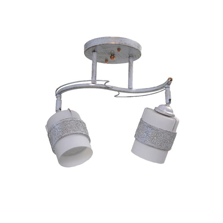 Спот Nikom NG 72805-2, 2x40W, E27, 220V, Бял/Златист