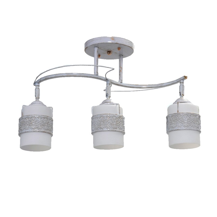 Спот Nikom NG 72805-3, 3x40W, E27, 220V, Бял/Златист