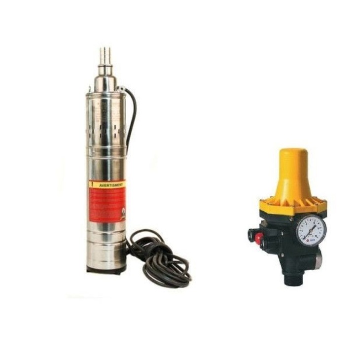 Потопяема помпа Micul Fermier, MF QGD 3.0, Prescontrol, 1100 W, 3000 l/h, Изпразване 1 т.