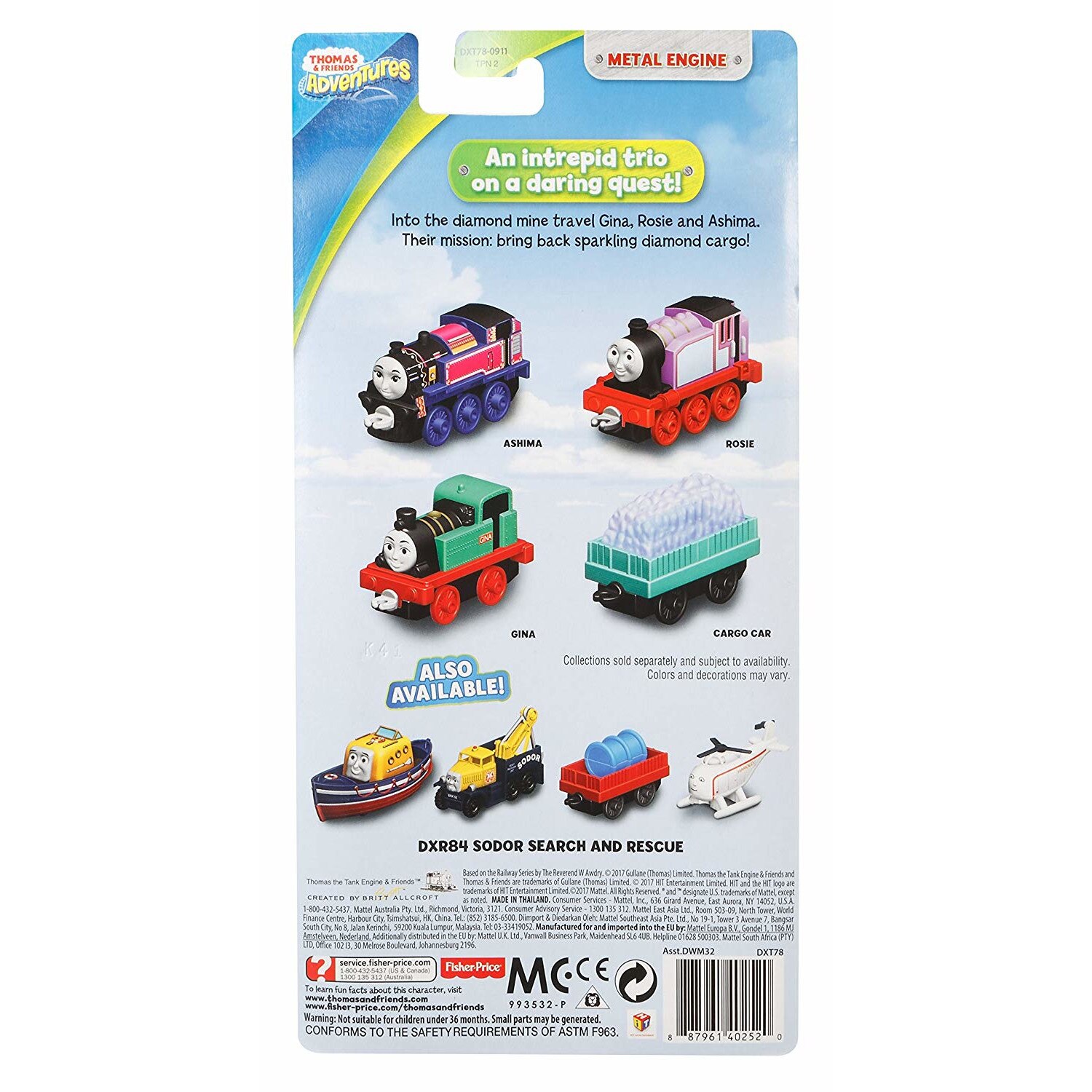 Set Ashima, Gina, Rosie si vagonul cu diamante Thomas & Friends