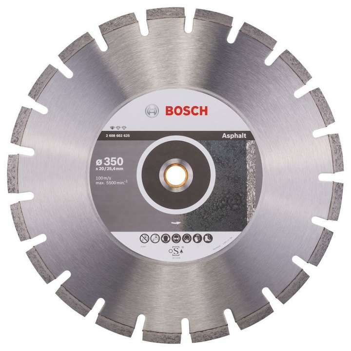 Bosch Aszfalt gyémánt tárcsa, Profi, 350 - 20 / 25,4 mm