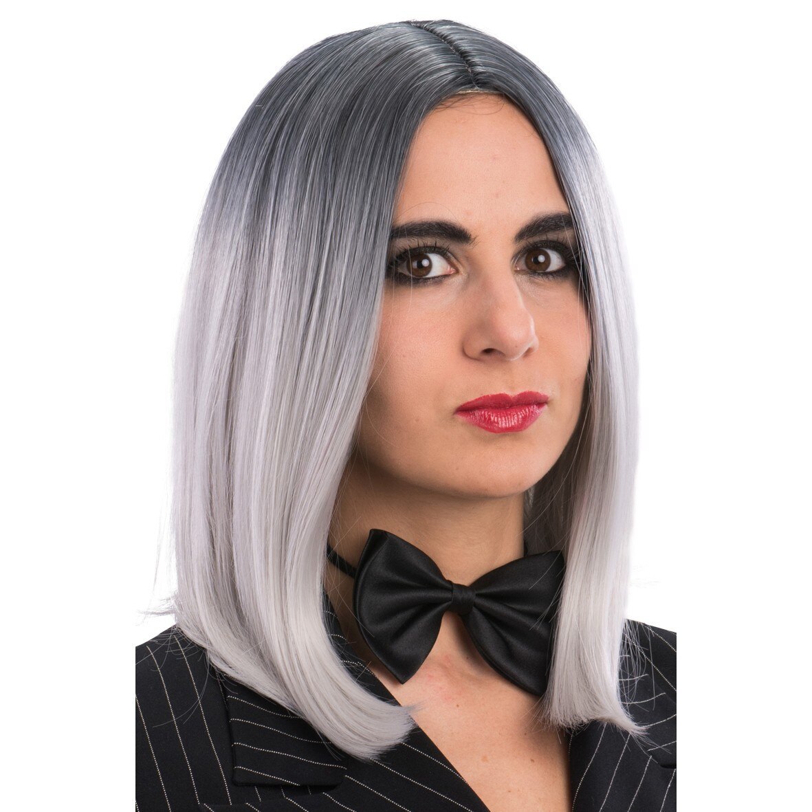 Peruca gri degrade ombre