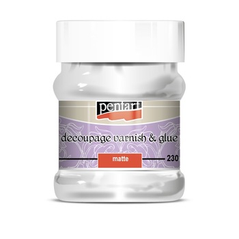 Lipici cu lac pentru decupaj Pentart - mat, 230 ml Lipici cu lac pentru decupaj Pentart - mat, 230 ml