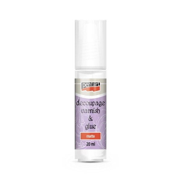 Lipici cu lac pentru decupaj Pentart - mat, 20 ml