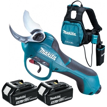 Foarfeca pentru crengi electrica cu acumulator Makita DUP361Z+, 2 acumulatori 18 V 5 Ah Foarfeca pentru crengi electrica cu acumulator Makita DUP361Z+, 2 acumulatori 18 V 5 Ah