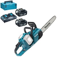 drujba cu lant fierastrau pe acumulator makita duc353z 18 v 35 cm lungime lama 20 ms viteza lant 2 acumualtori incarcator valiza transport aparatoare lama lama lant imagen 17_0_
0