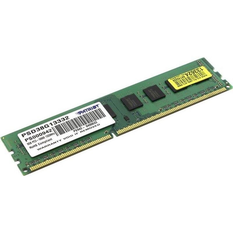 Memorie Patriot 8GB 1333MHz DDR3 Non-ECC CL9 1.5V