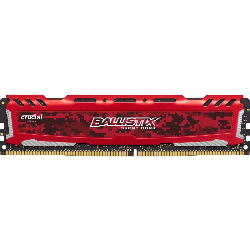 Memorie Crucial Ballistix Sport LT, 16GB, DDR4 2400MHz, UDIMM, Red