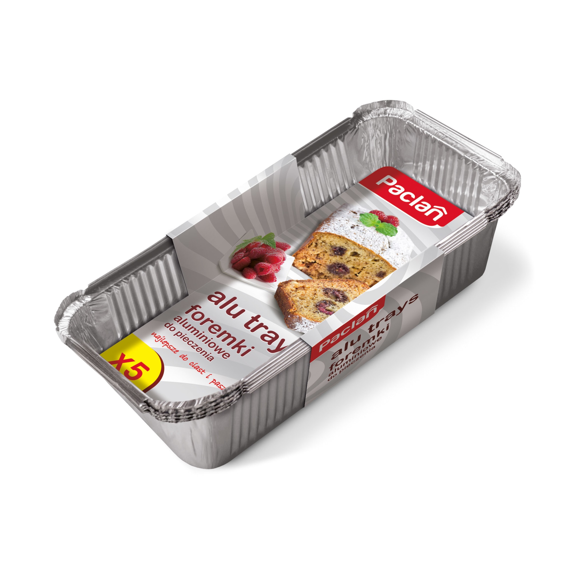 Tavite din aluminiu pentru cake Paclan 5buc