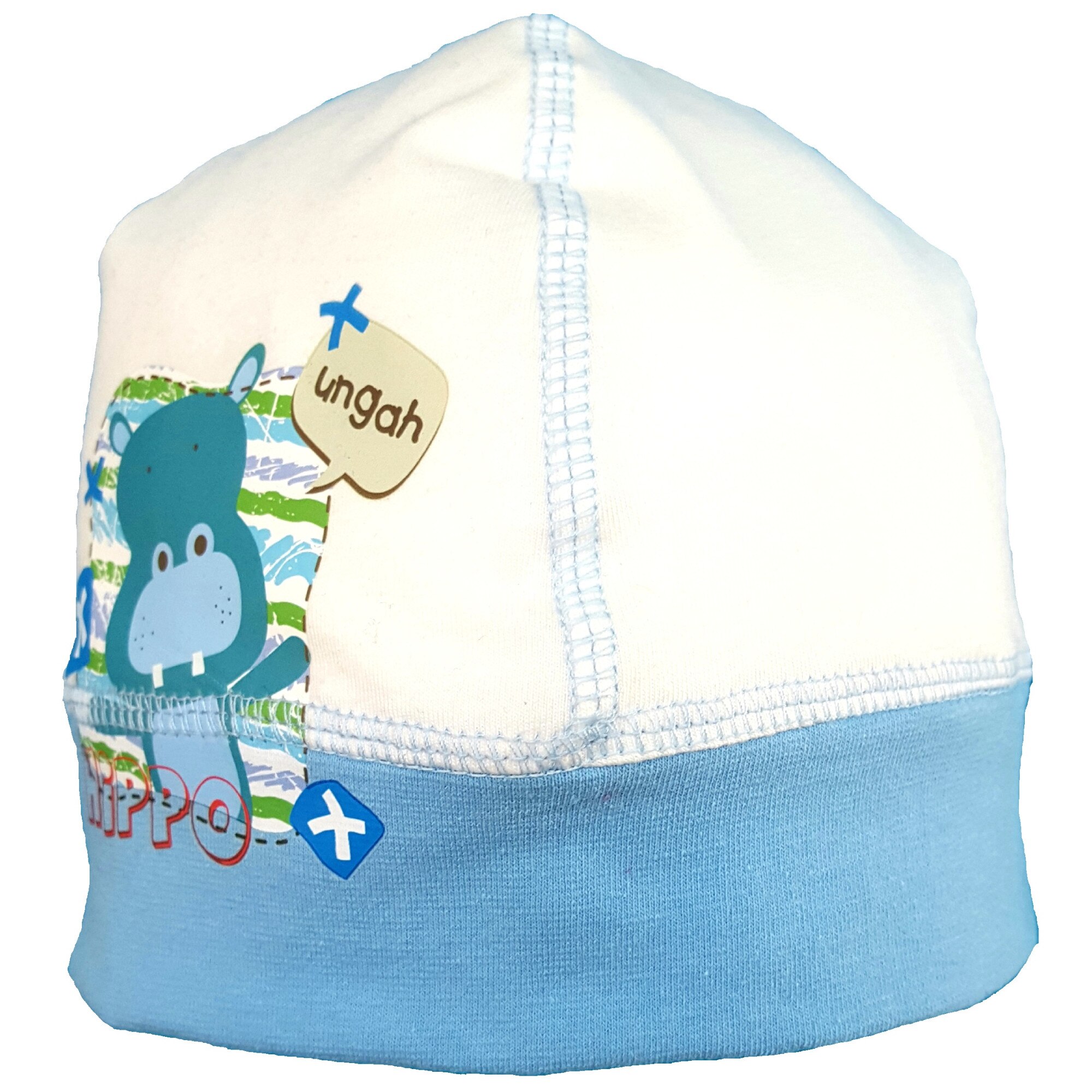 Fes Mic Pitic C108NN bicolor cu imprimeu, Bleu