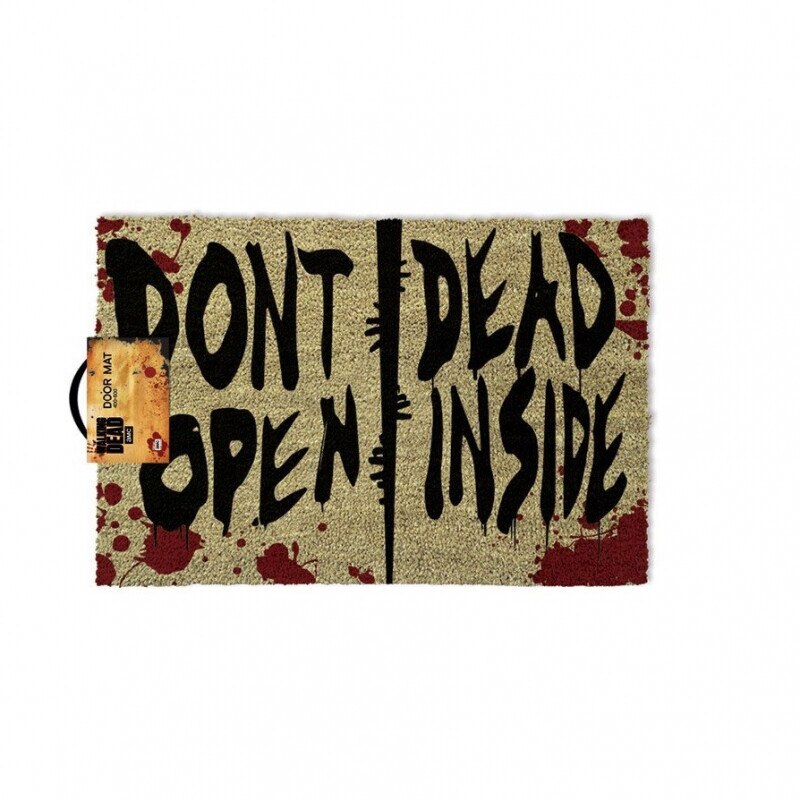 Covoras Intrare Walking Dead Don't Open Dead Inside 40 x 60 cm