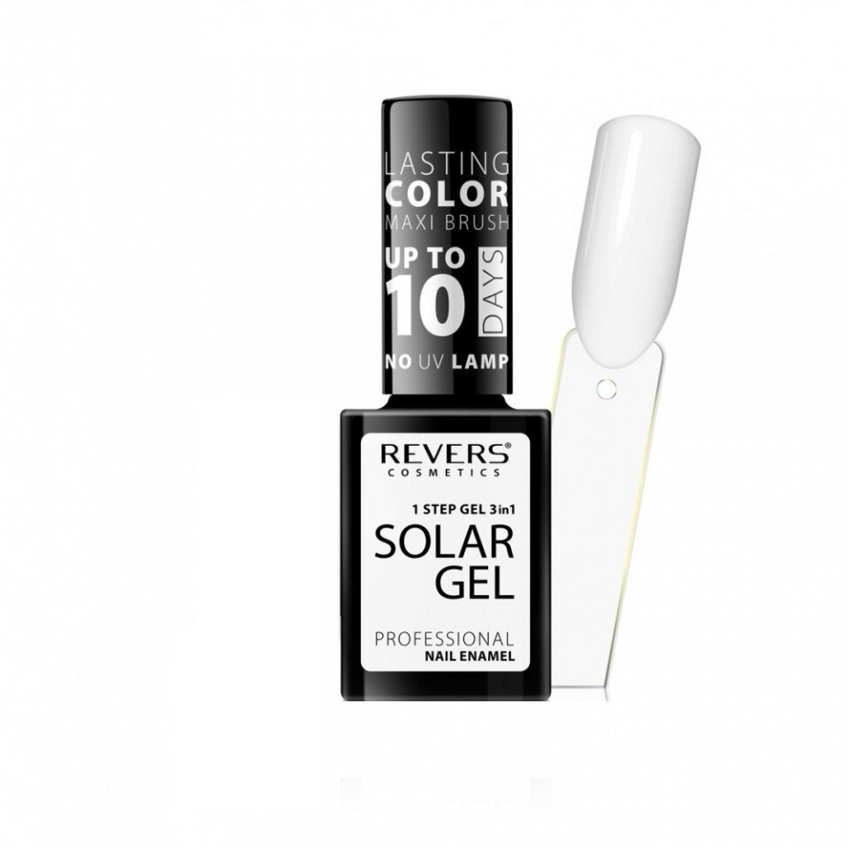Lac de unghii Solar Gel, Revers, 12 ml , nr 01
