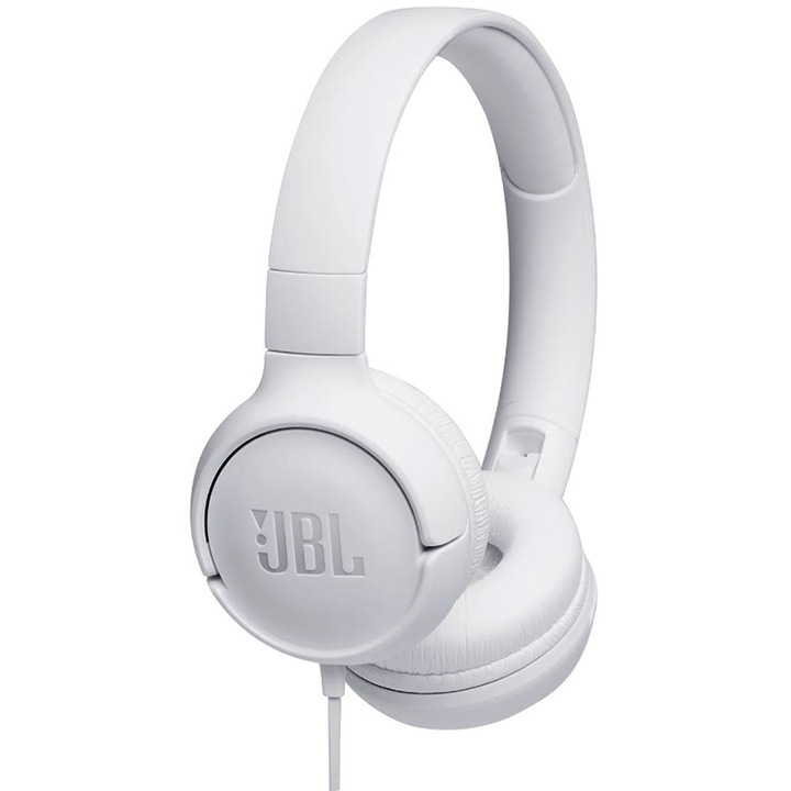 Аудио слушалки On Ear JBL Tune 500, Бял