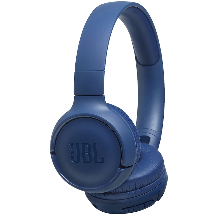 Аудио слушалки JBL Tune 500, Безжични, On-Ear, Bluetooth, Pure Bass Sound, Hands-free Call, 16H, Сини/Blue