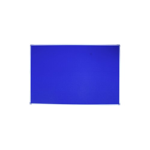 Panou EVOffice* din material textil albastru (fetru) 2 fete cu rama din aluminiu 120*180 cm