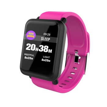 Bratara Fitness M28, Pedometru, Monitorizare ritm cardiac, Roz Bratara Fitness M28, Pedometru, Monitorizare ritm cardiac, Roz