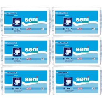 Scutece Adulti Seni Nr.3 Large 6 Seturi X 30 Buc / Set + Servetele Economice Babyfin 72Buc/Pachet Scutece Adulti Seni Nr.3 Large 6 Seturi X 30 Buc / Set + Servetele Economice Babyfin 72Buc/Pachet