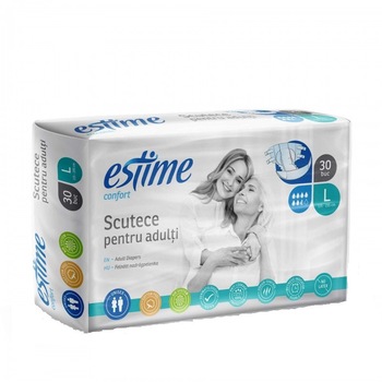 Pachet Compus Din Scutece Pentru Incontinenta Estime Confort nr. 3 Large - L 30 buc/set + Servetele Umede BabyFin 72 Buc/Pachet Pachet Compus Din Scutece Pentru Incontinenta Estime Confort nr. 3 Large - L 30 buc/set + Servetele Umede BabyFin 72 Buc/Pachet