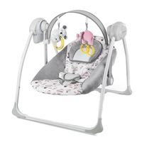 Leagan portabil 2 in 1 FLO PINK cu conectare la priza,Kinderkraft
