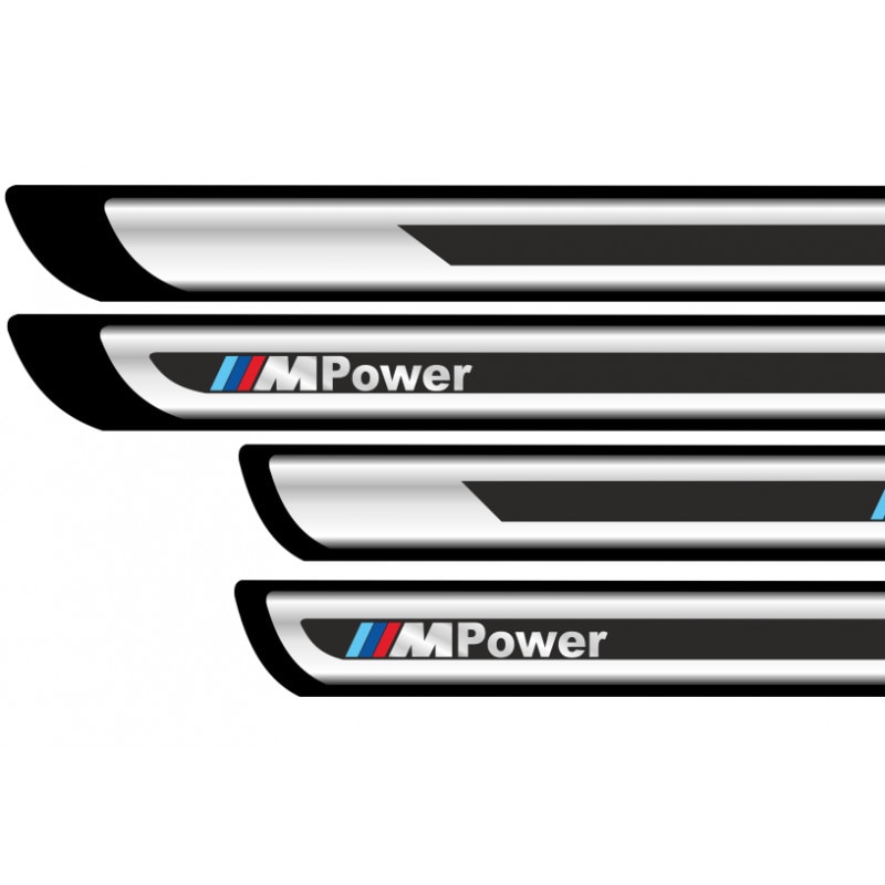 Set protectie praguri adezive imitatie Crom M POWER V2