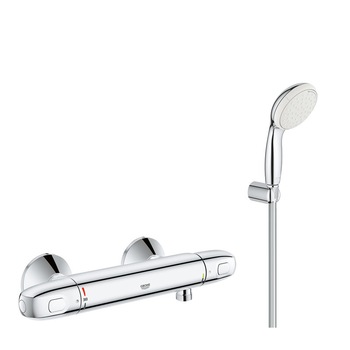 Set baterie dus termostat Grohe Grohtherm 1000 New + set dus Grohe New Tempesta Set baterie dus termostat Grohe Grohtherm 1000 New + set dus Grohe New Tempesta