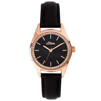 Ceas de dama s.Oliver With Love Gold/Black SO-3677-LQ Ceas de dama s.Oliver With Love Gold/Black SO-3677-LQ