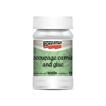 Lipici cu lac decupaj pentru textile Pentart, 100 ml Lipici cu lac decupaj pentru textile Pentart, 100 ml