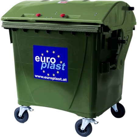 Container Europlast 1100l Capac Rotund Verde Emag Ro
