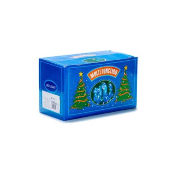 Instalatie de Craciun MAGIC CHRISTMAS, tip liniara, pentru exterior, 8 m, 768 leduri, lumina statica, alb rece, MC505W