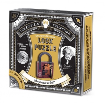 Joc de inteligenta, Puzzle mecanic Lock Puzzle - Einstein Collection (Professorpuzzle) Joc de inteligenta, Puzzle mecanic Lock Puzzle - Einstein Collection (Professorpuzzle)