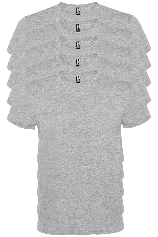 Set de 5 tricouri gri, Atomic, 2XL